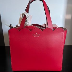 Kate Spade Magnolia Street Mini Mina Leather Bag - Red